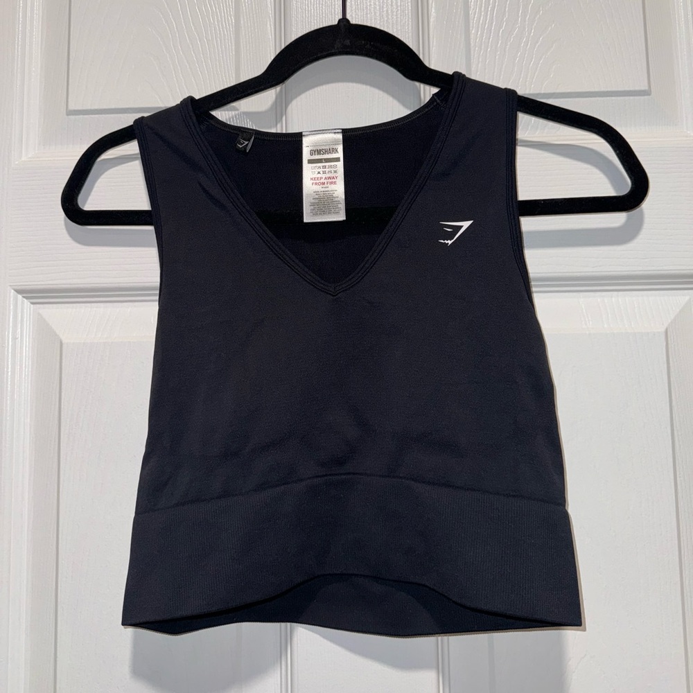 Gymshark Everyday Seamless Crop Tank - Black